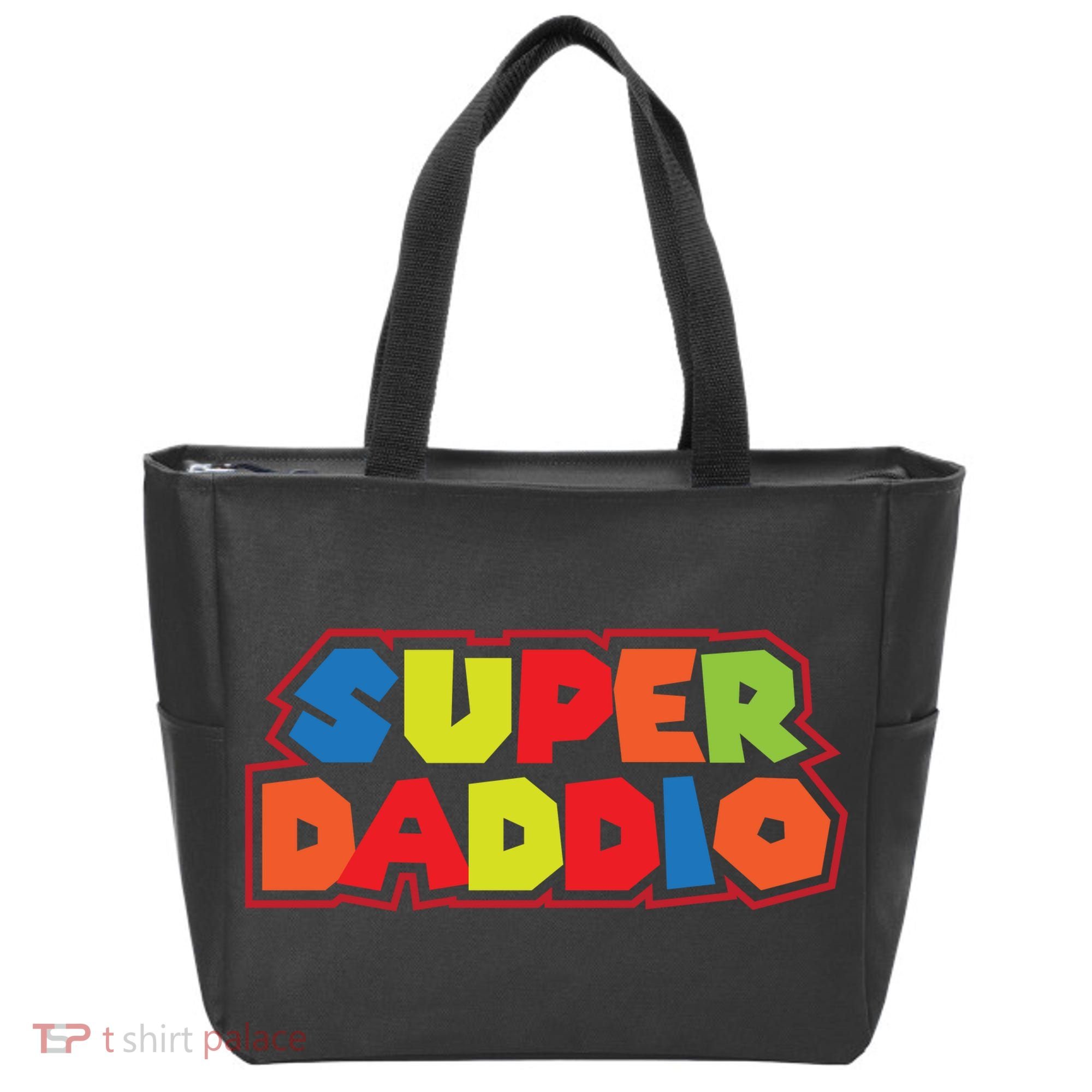 Super Daddio Funny Super Dad Daddy Father Tote Bag