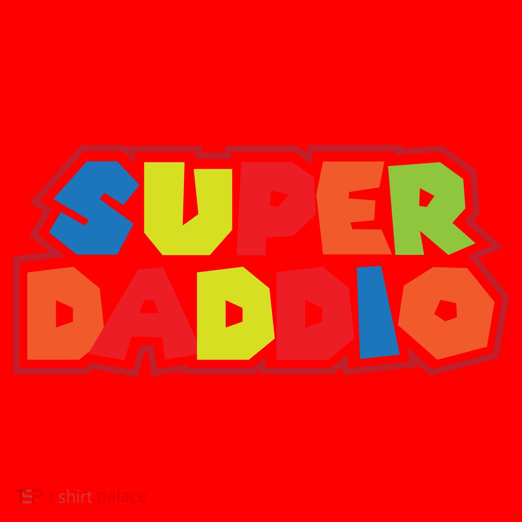 Super Daddio Funny Super Dad Daddy Father Santa Hat