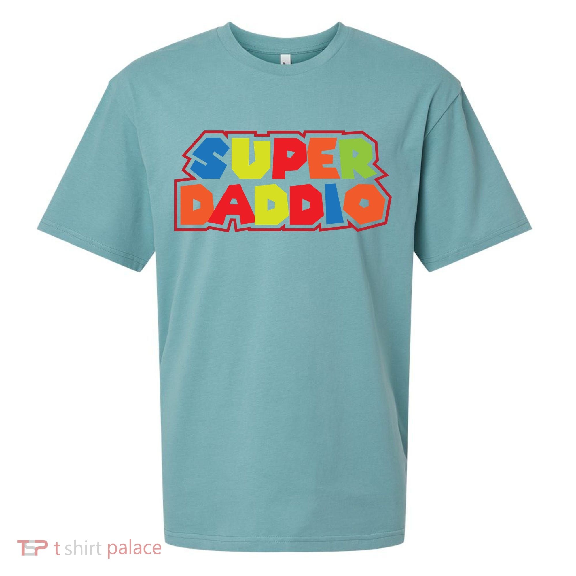 Super Daddio Funny Super Dad Daddy Father Sueded Cloud Jersey T-Shirt