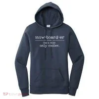 Snowboarder Definition Funny Snowboarding Snowboard Gift Women's Hoodie thumb 0