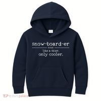Snowboarder Definition Funny Snowboarding Snowboard Gift Kids Hoodie thumb 0
