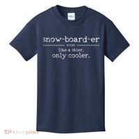 Snowboarder Definition Funny Snowboarding Snowboard Gift Kids T-Shirt thumb 0