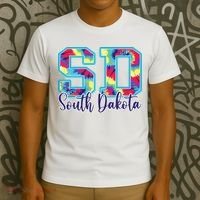 South Dakota Funny Tie Dye Vintage Retro T-Shirt thumb 3