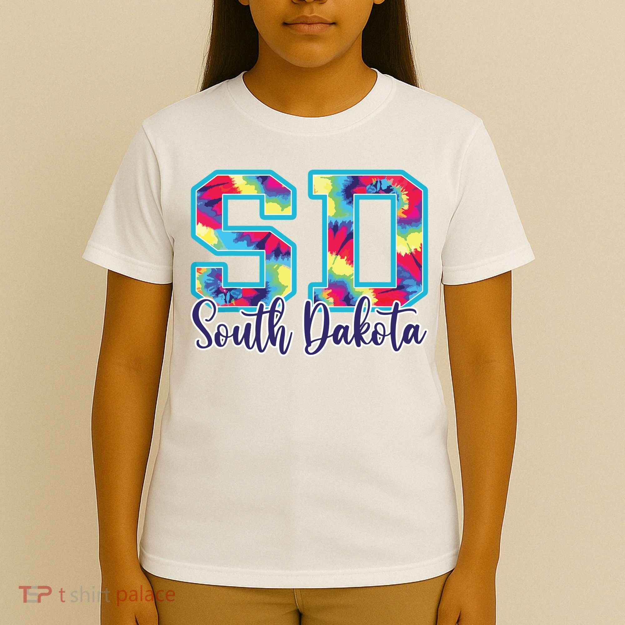 South Dakota Funny Tie Dye Vintage Retro T-Shirt