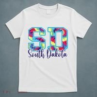 South Dakota Funny Tie Dye Vintage Retro T-Shirt thumb 5