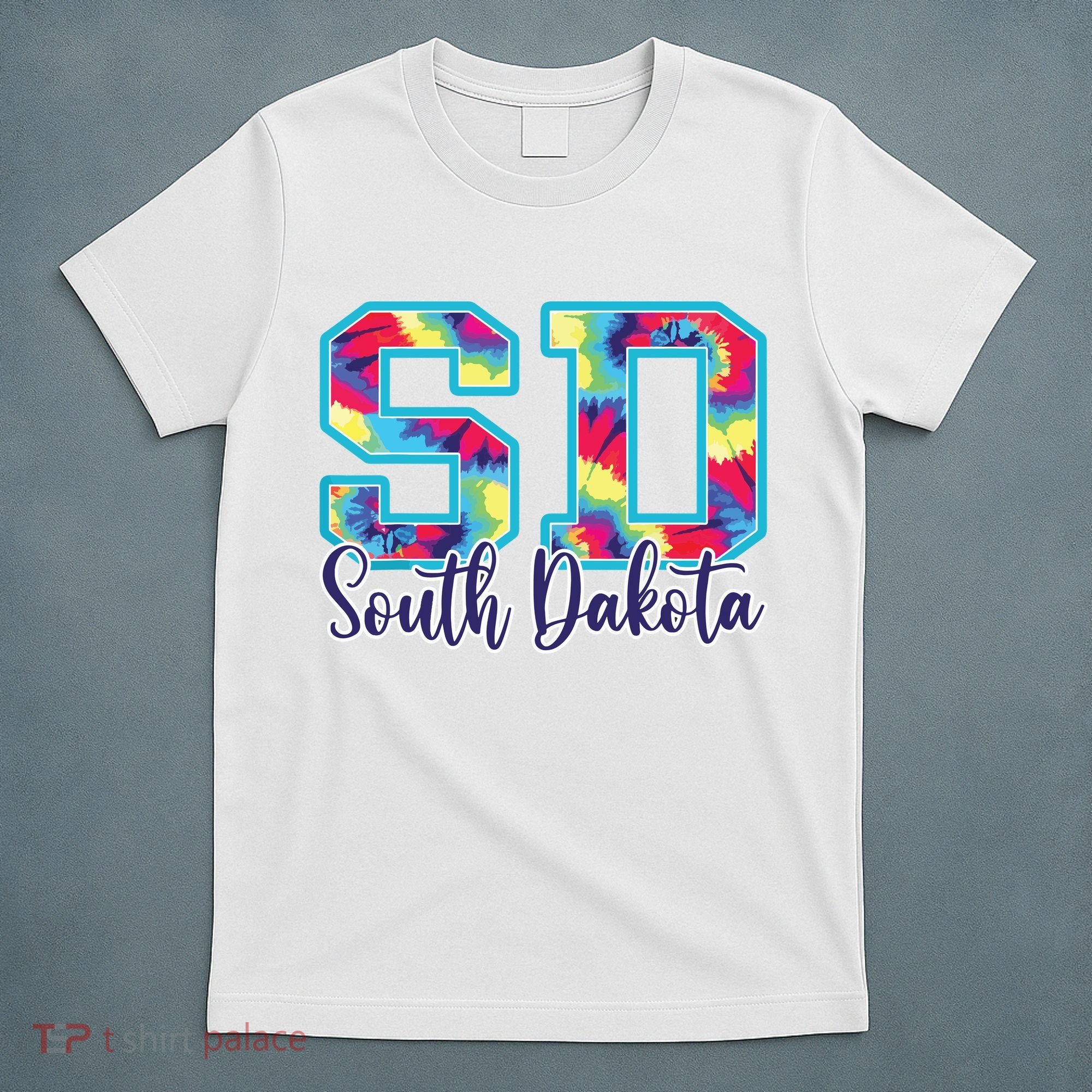 South Dakota Funny Tie Dye Vintage Retro T-Shirt