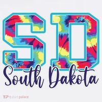 South Dakota Funny Tie Dye Vintage Retro T-Shirt thumb 7