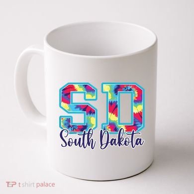 South Dakota Funny Tie Dye Vintage Retro Coffee Mug