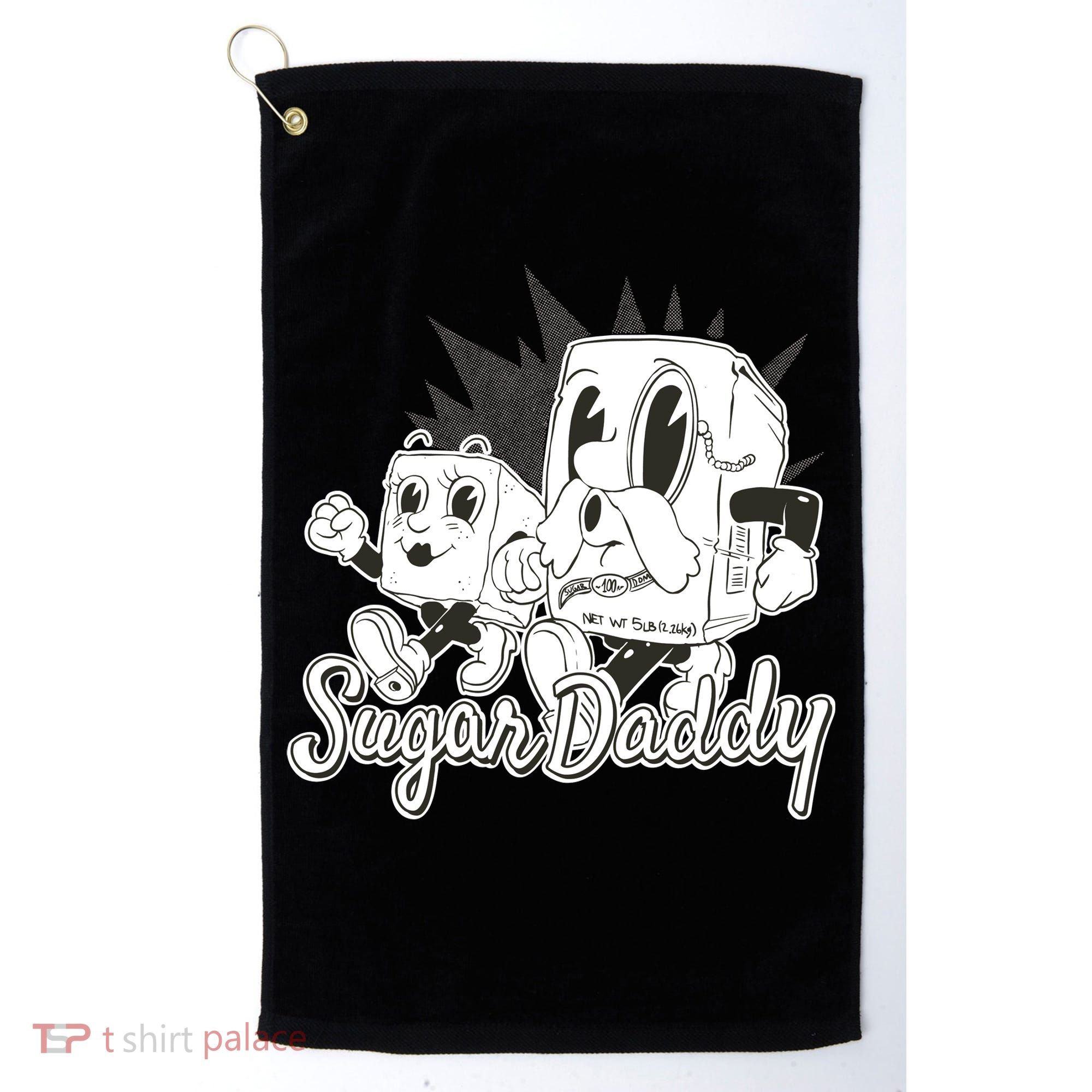Sugar Daddy Funny Gift Golf Towel
