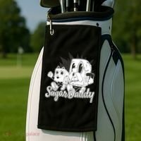 Sugar Daddy Funny Gift Golf Towel thumb 2