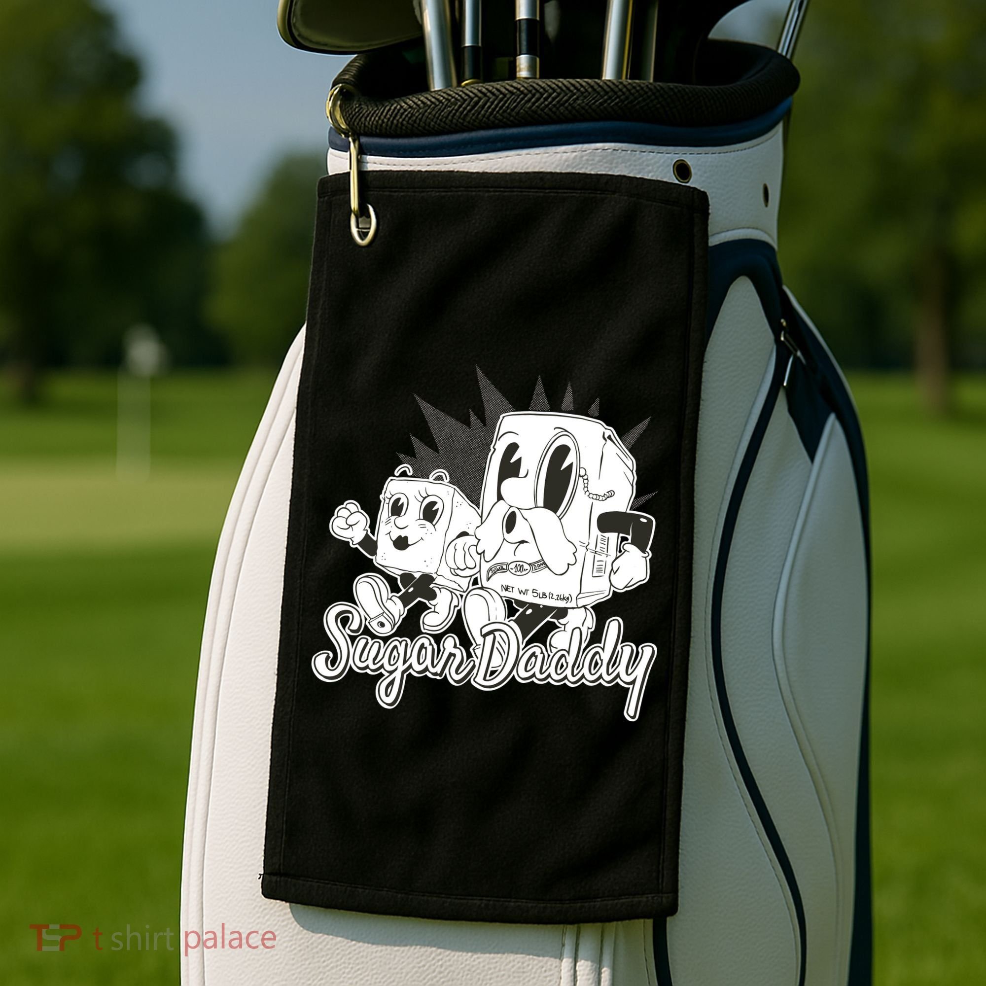 Sugar Daddy Funny Gift Golf Towel