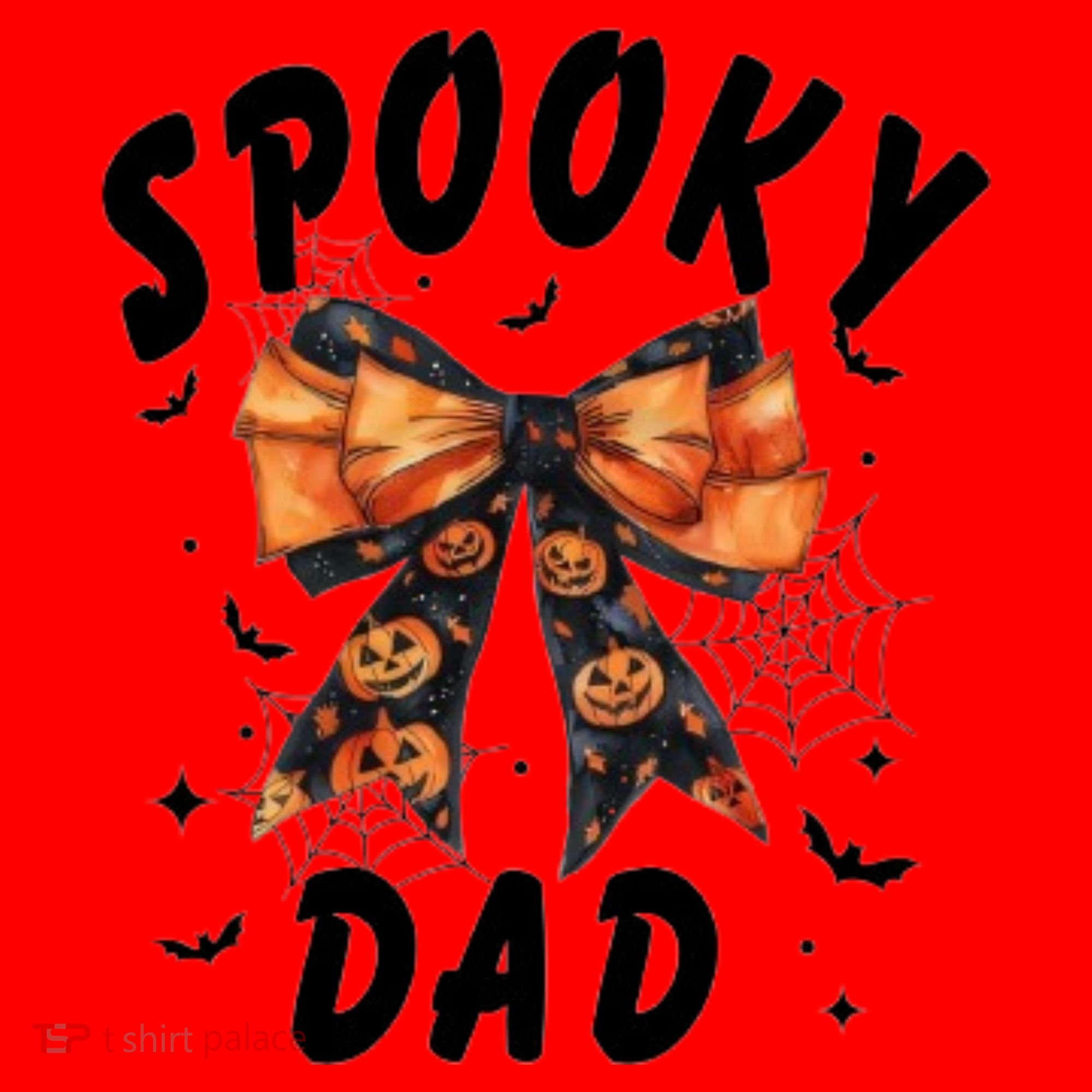 Spooky Dad Funny Pumpkin Halloween Season Matching Family Santa Hat