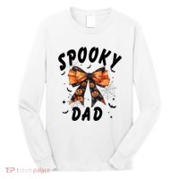 Spooky Dad Funny Pumpkin Halloween Season Matching Family Long Sleeve Shirt thumb 0
