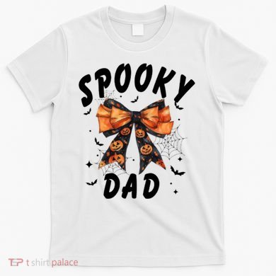 Spooky Dad Funny Pumpkin Halloween Season Matching Family T-Shirt