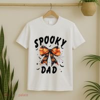 Spooky Dad Funny Pumpkin Halloween Season Matching Family T-Shirt thumb 2