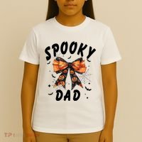 Spooky Dad Funny Pumpkin Halloween Season Matching Family T-Shirt thumb 4