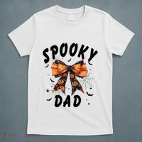 Spooky Dad Funny Pumpkin Halloween Season Matching Family T-Shirt thumb 5