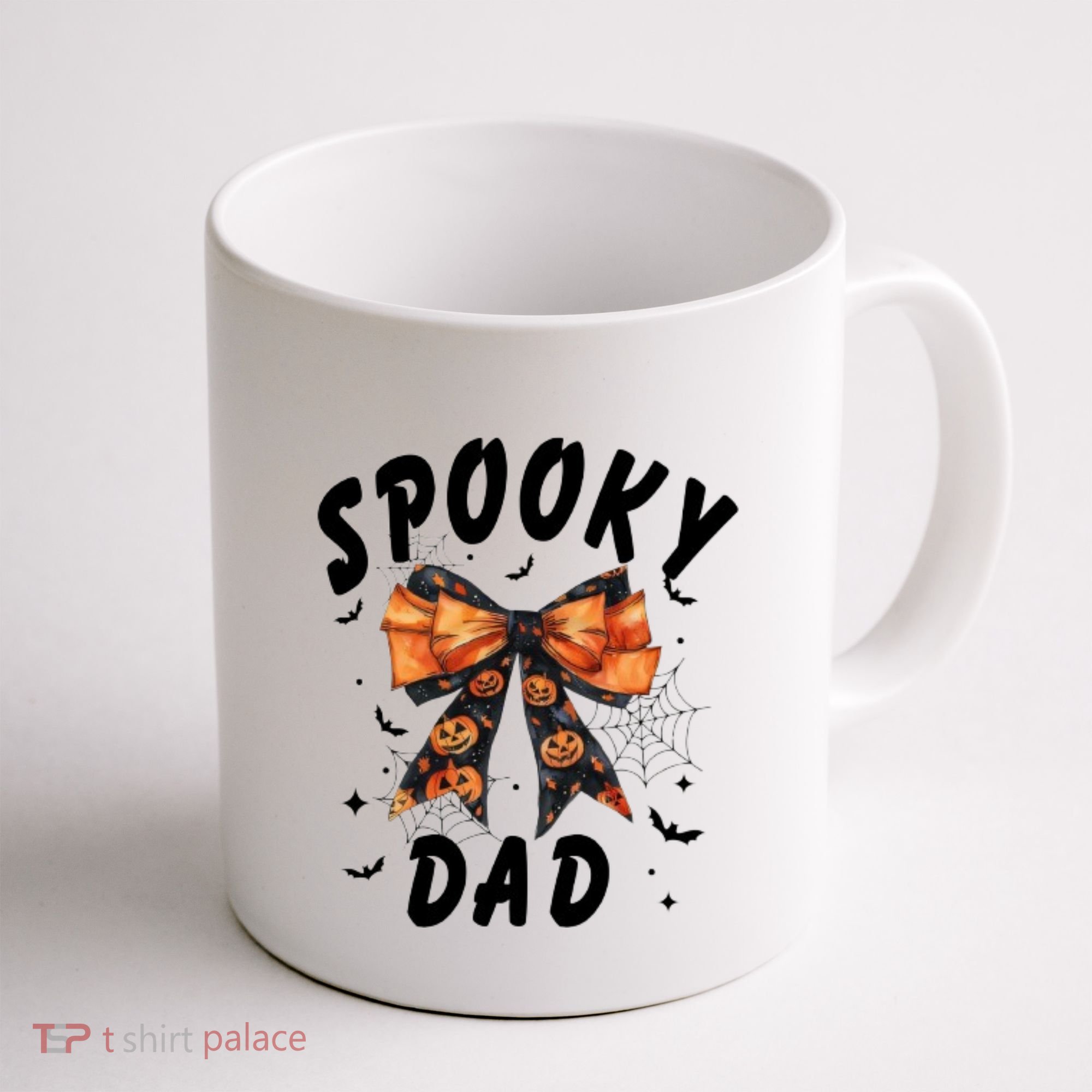 Spooky Dad Funny Pumpkin Halloween Season Matching Family Coffee Mug