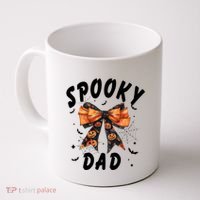 Spooky Dad Funny Pumpkin Halloween Season Matching Family Coffee Mug thumb 0