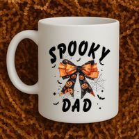 Spooky Dad Funny Pumpkin Halloween Season Matching Family Coffee Mug thumb 2