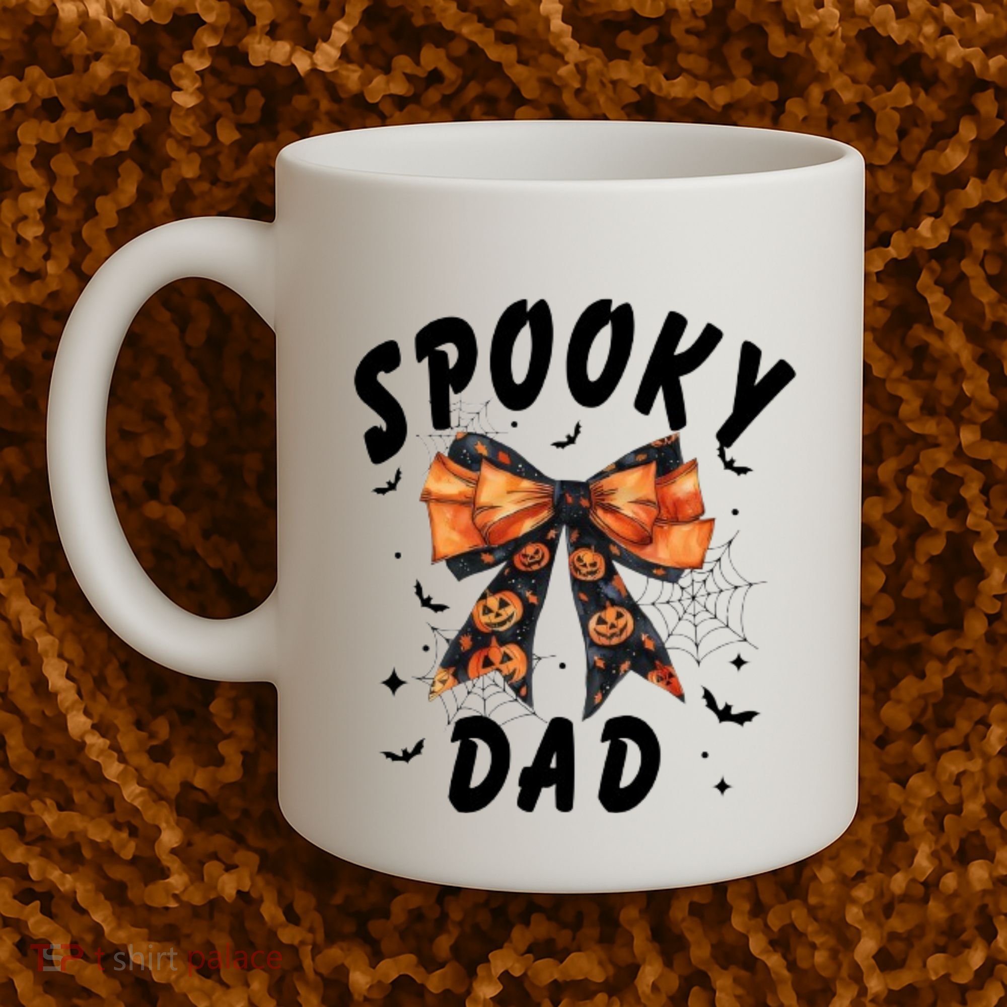 Spooky Dad Funny Pumpkin Halloween Season Matching Family Coffee Mug