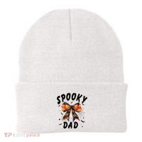 Spooky Dad Funny Pumpkin Halloween Season Matching Family Beanie thumb 0