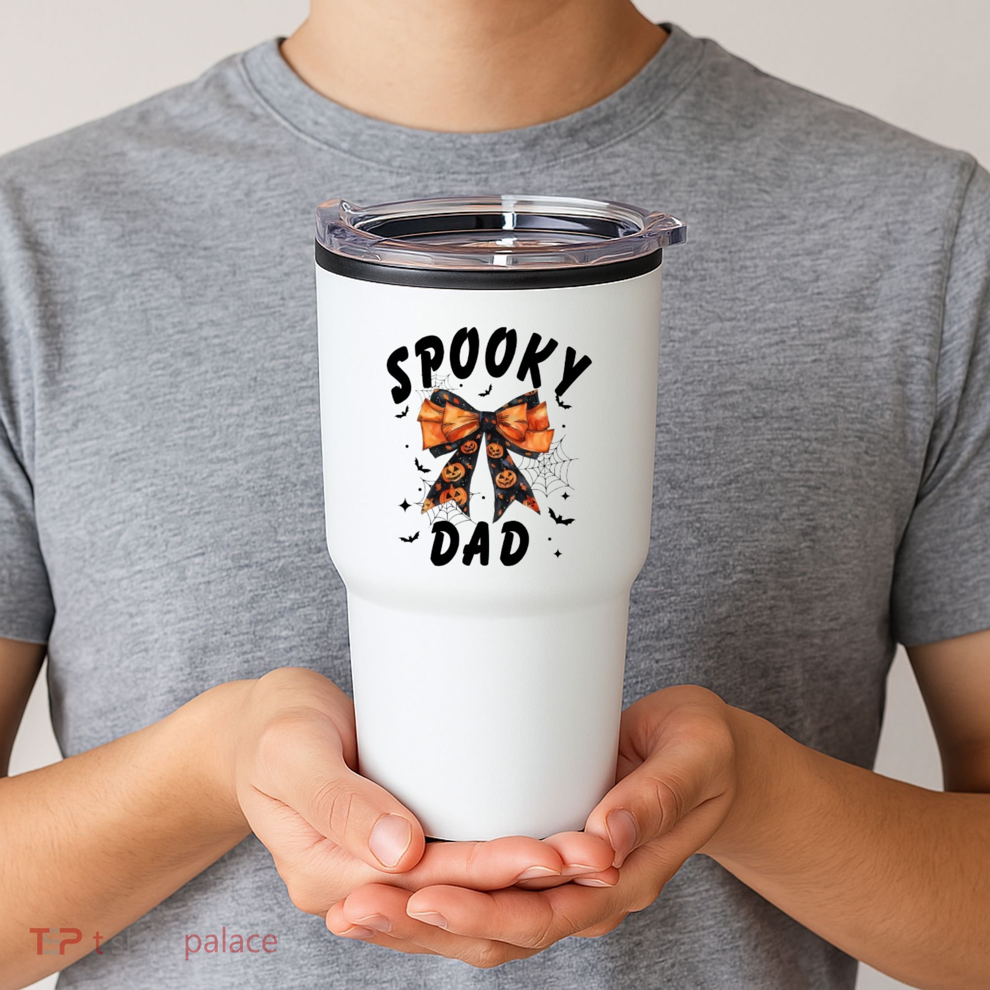 Spooky Dad Funny Pumpkin Halloween Season Matching Family Tumbler
