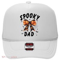Spooky Dad Funny Pumpkin Halloween Season Matching Family Hat thumb 0