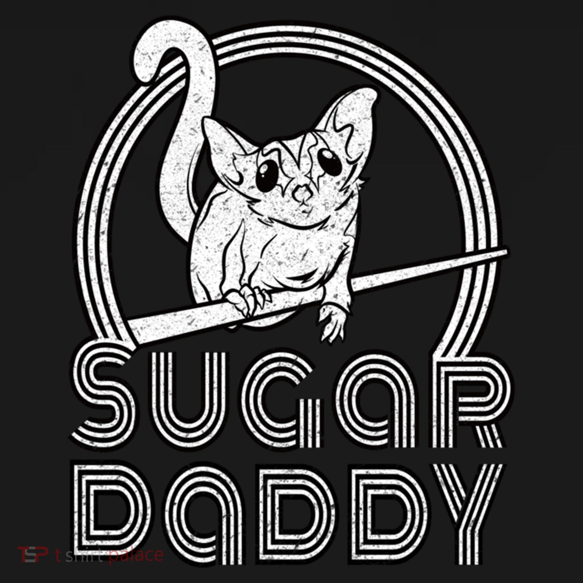 Sugar Daddy Funny Sugar Glider Gift For Sugar Glider Dads Gift USA-Made Doggie Bandana