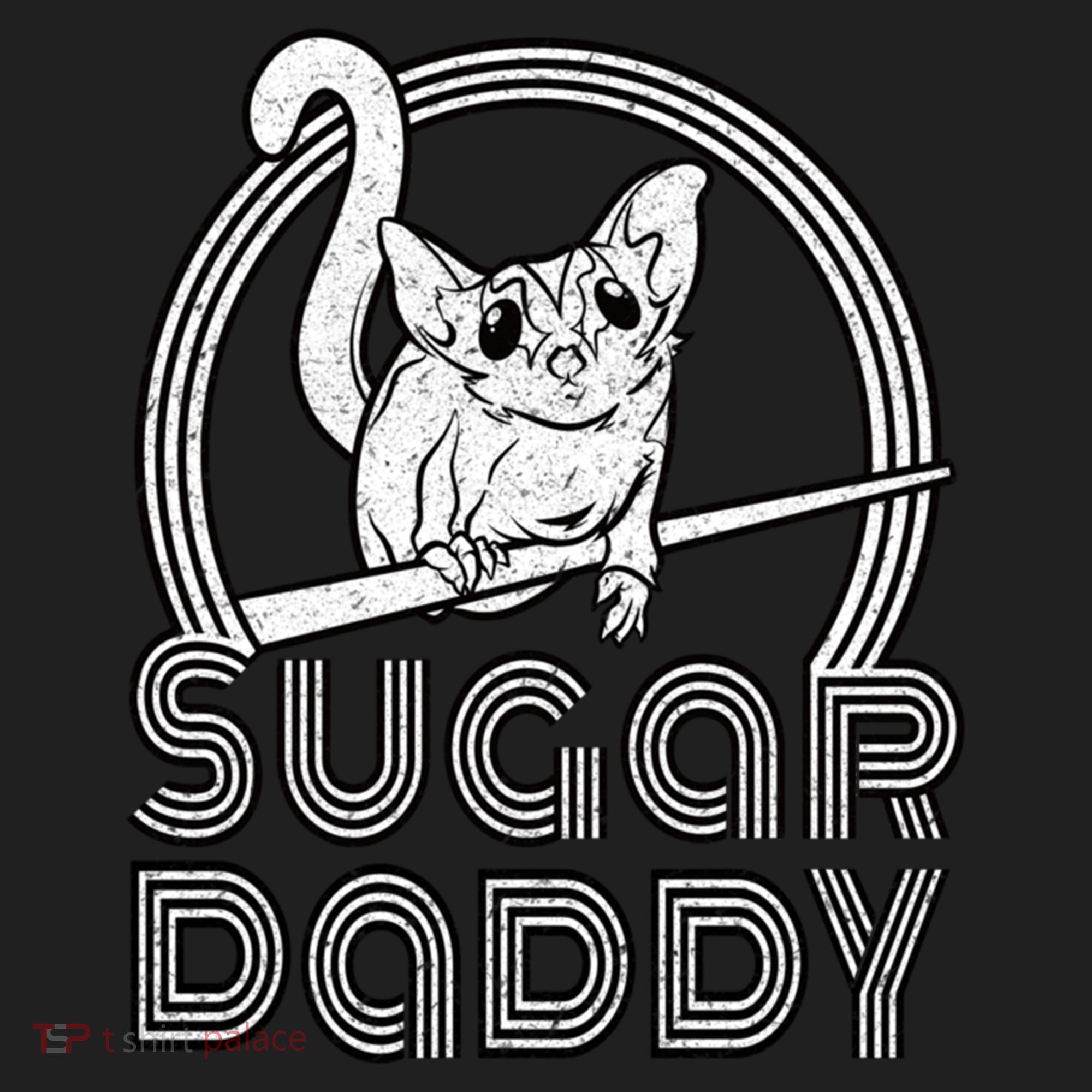 Sugar Daddy Funny Sugar Glider Gift For Sugar Glider Dads Gift Golf Towel