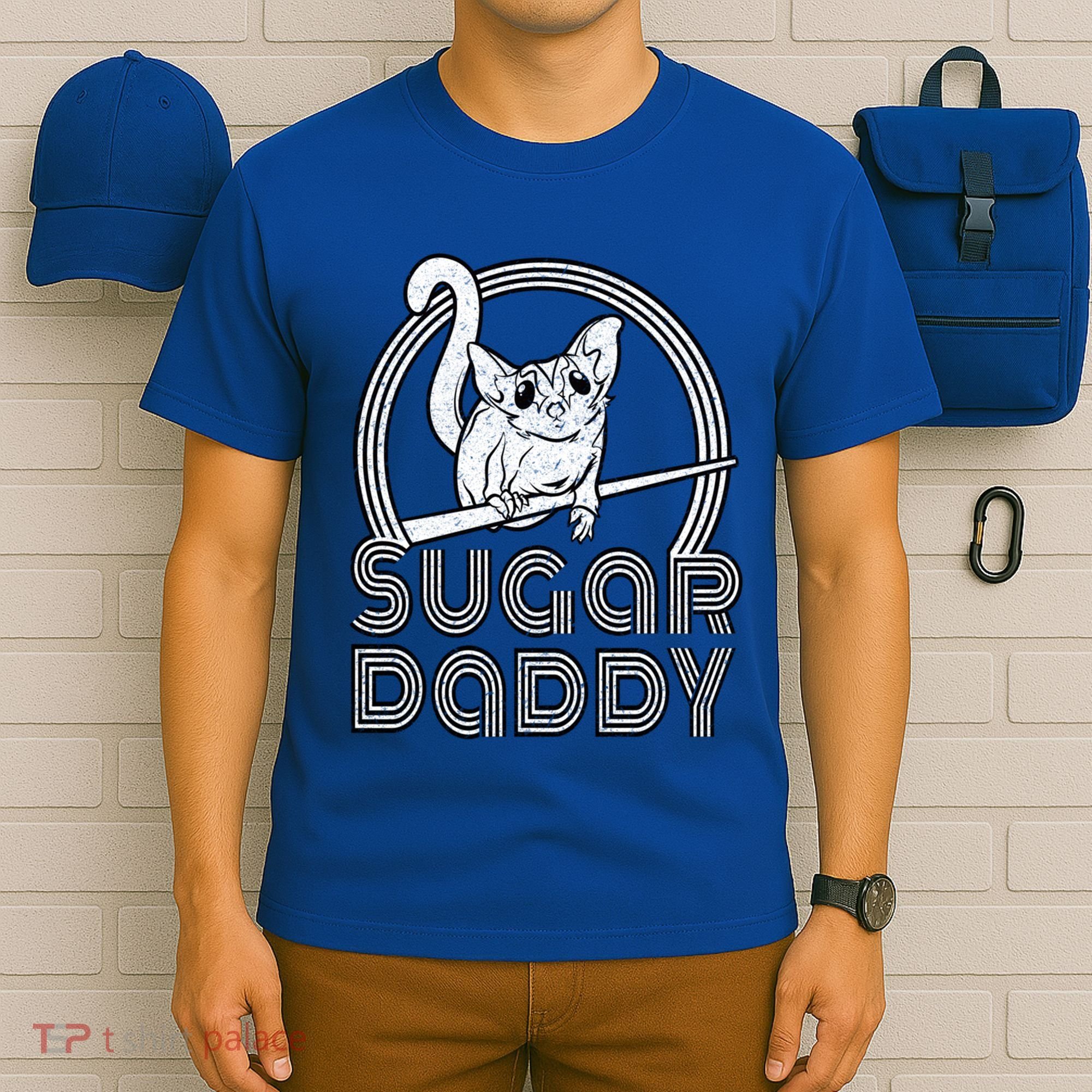 Sugar Daddy Funny Sugar Glider Gift For Sugar Glider Dads Gift T-Shirt