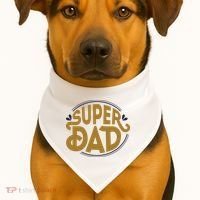 Super Dad Fathers Day Special USA-Made Doggie Bandana thumb 1