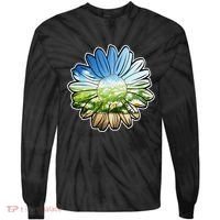 Summer Daisy Field Tie-Dye Long Sleeve Shirt thumb 0