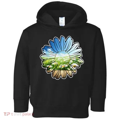 Summer Daisy Field Toddler Hoodie