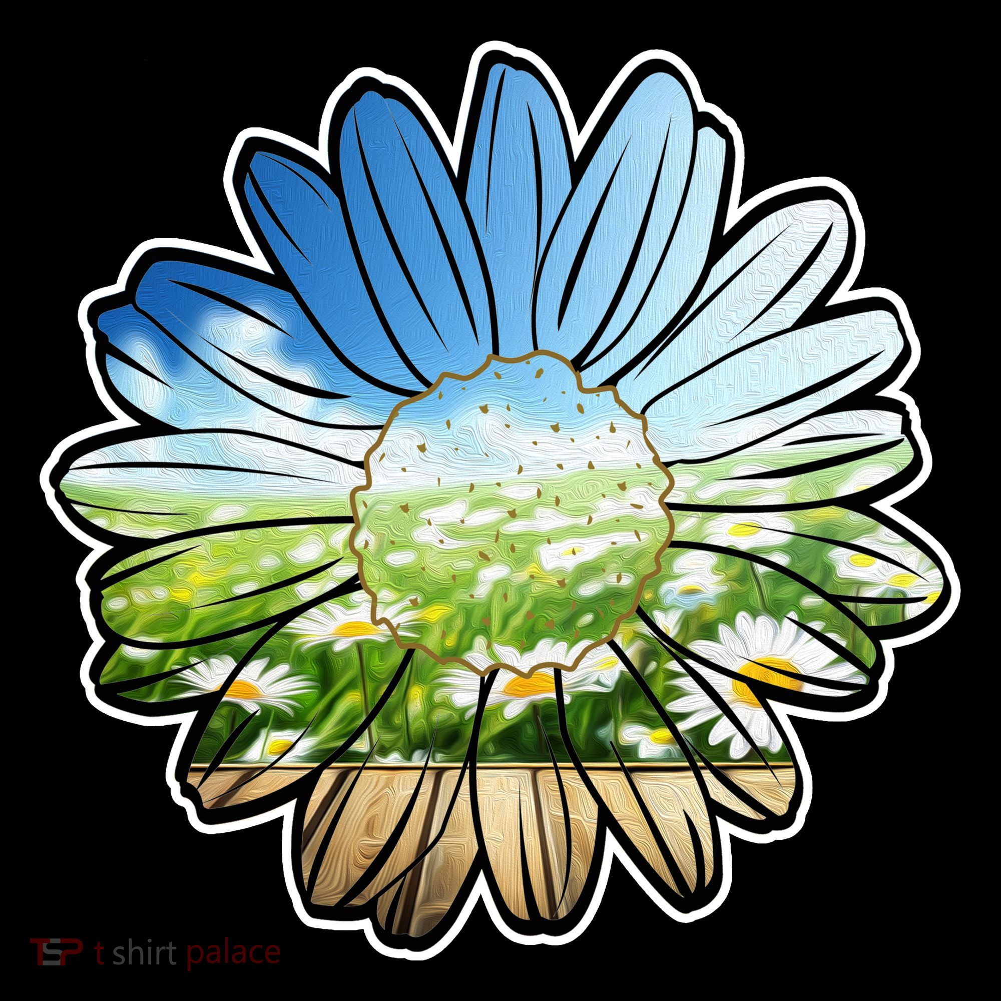 Summer Daisy Field Toddler Hoodie