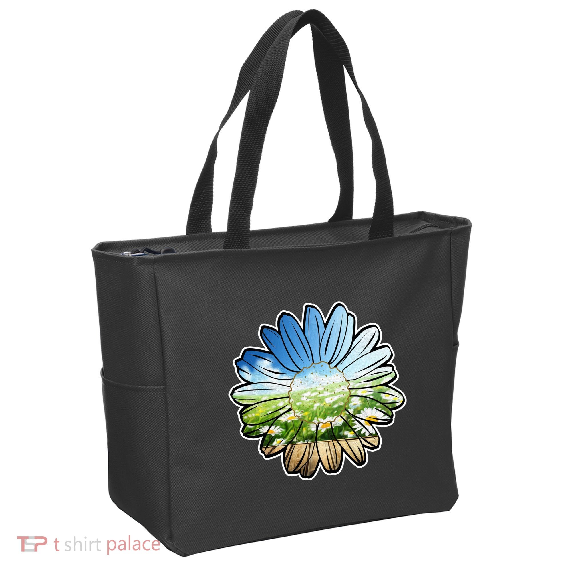 Summer Daisy Field Tote Bag