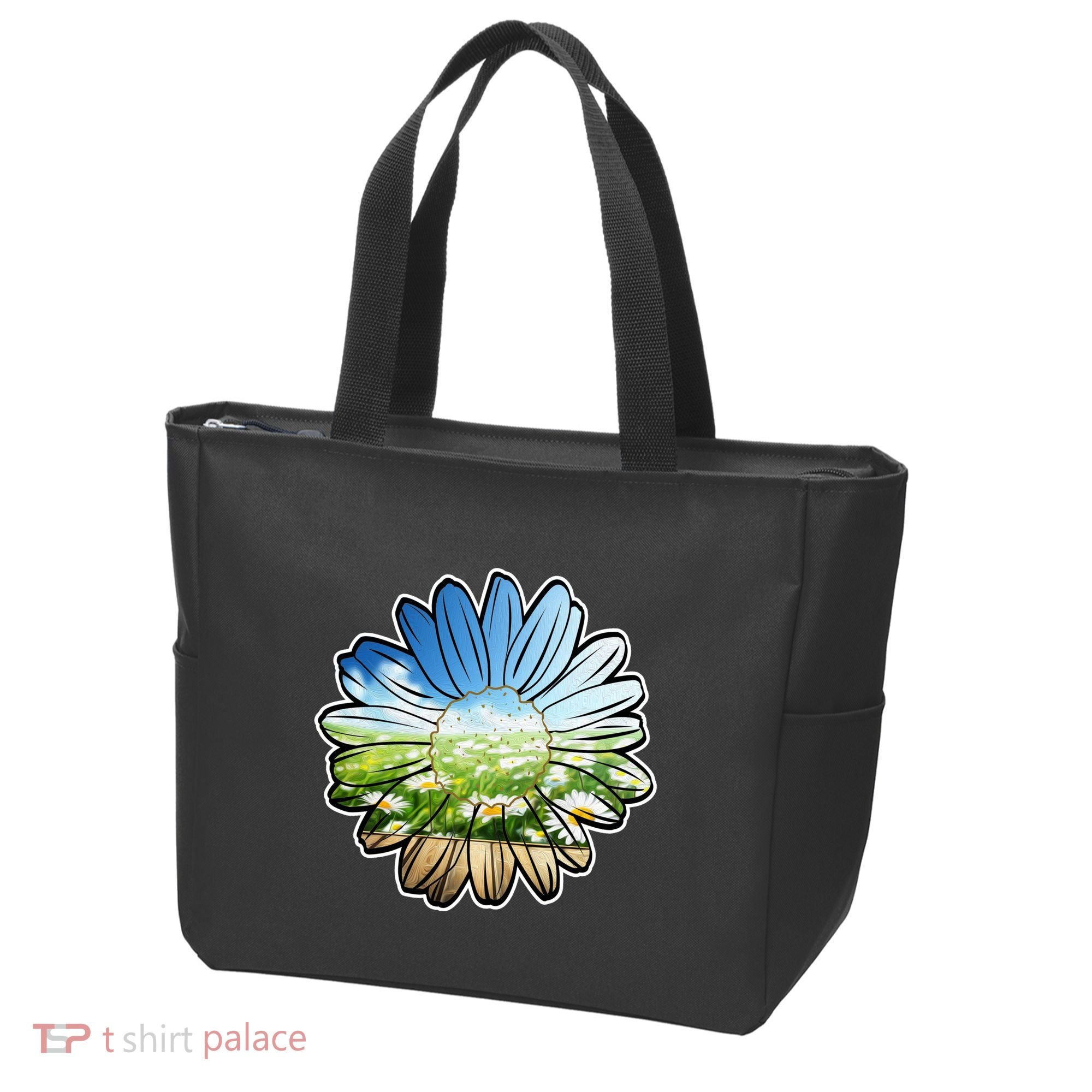 Summer Daisy Field Tote Bag