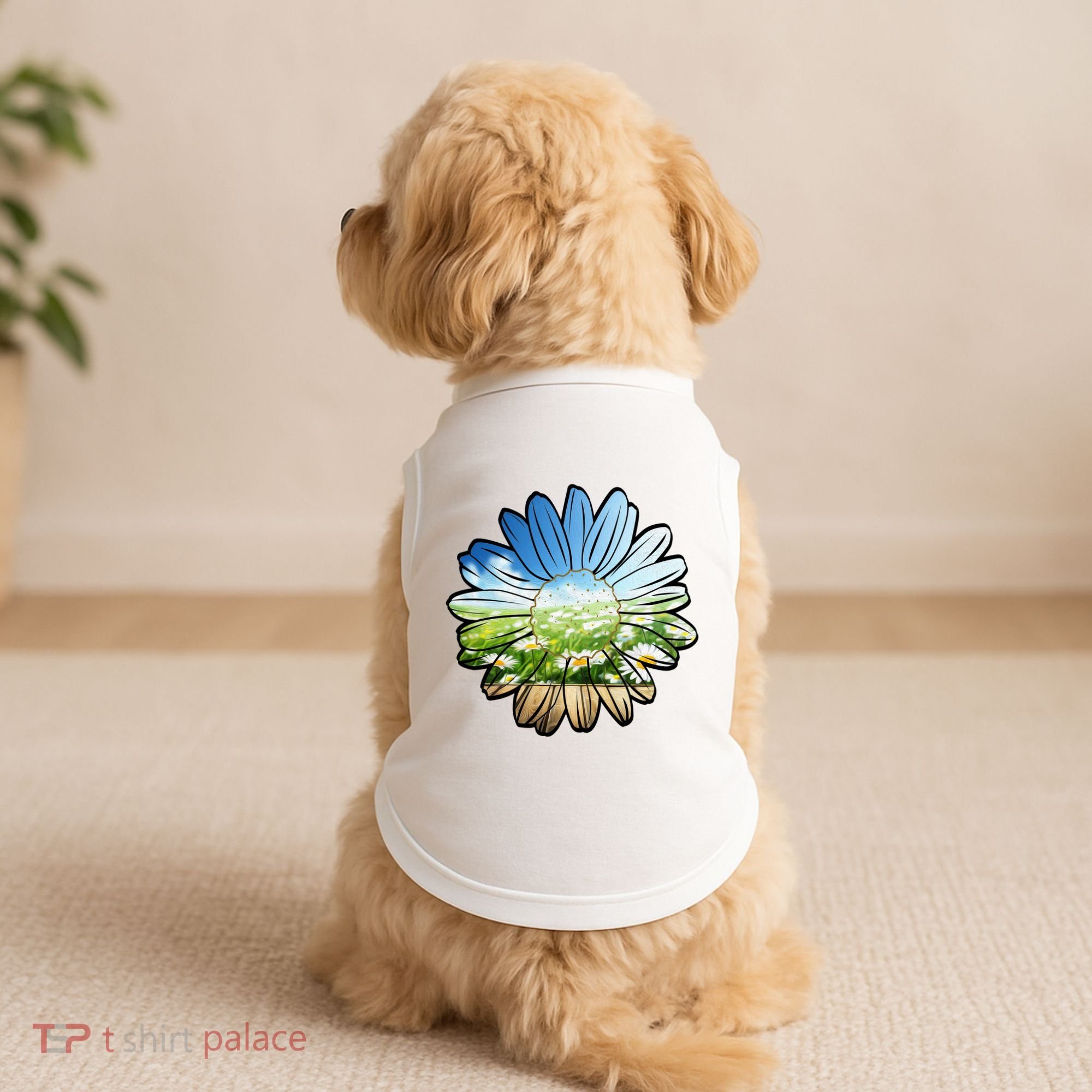 Summer Daisy Field Doggie Tank