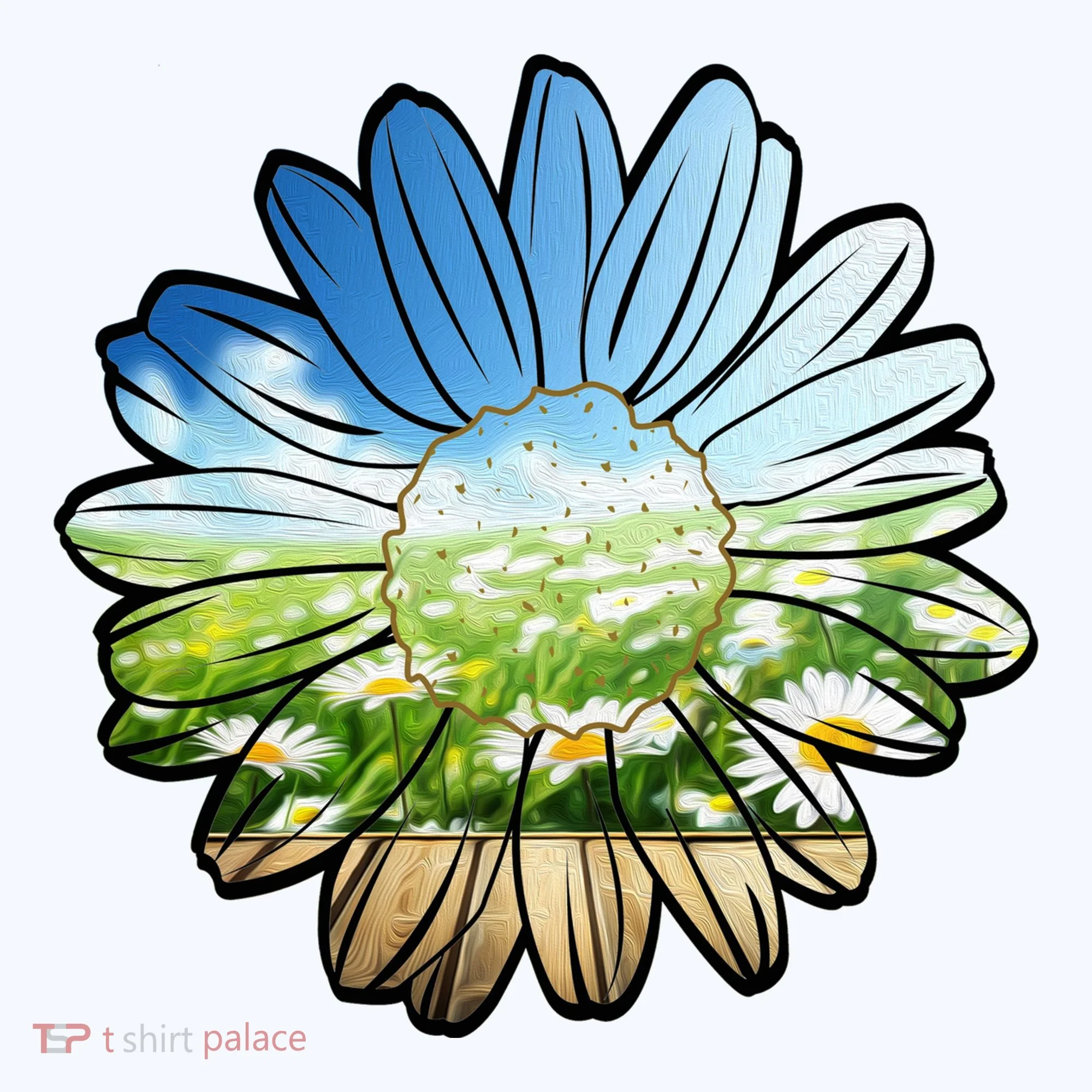 Summer Daisy Field Doggie Tank