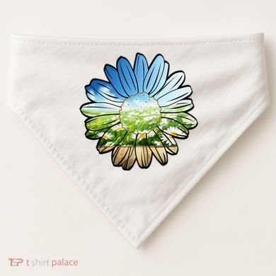 Summer Daisy Field USA-Made Doggie Bandana