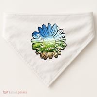 Summer Daisy Field USA-Made Doggie Bandana thumb 0