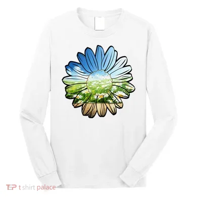 Summer Daisy Field Long Sleeve Shirt