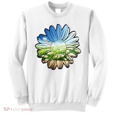 Summer Daisy Field Sweatshirt