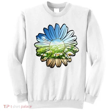 Summer Daisy Field Sweatshirt