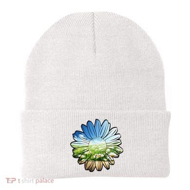 Summer Daisy Field Beanie