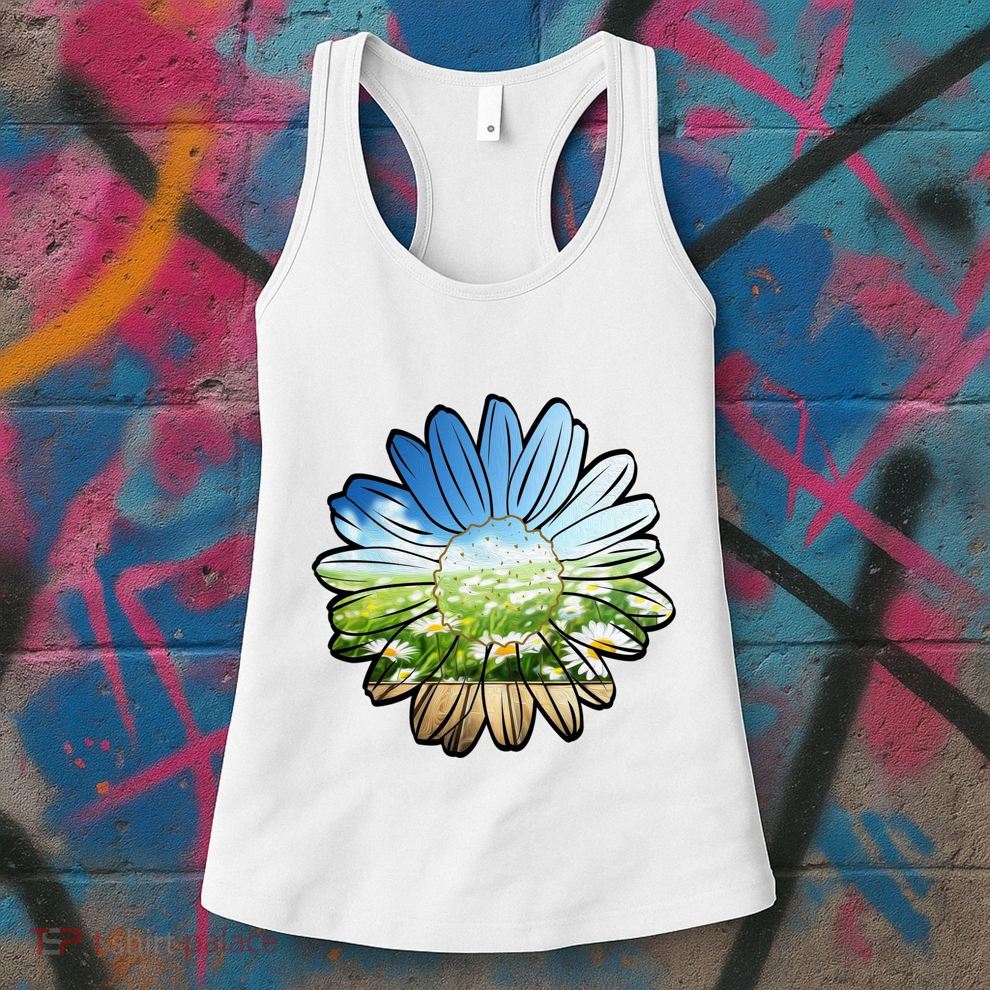 Summer Daisy Field Women's Tank Top
