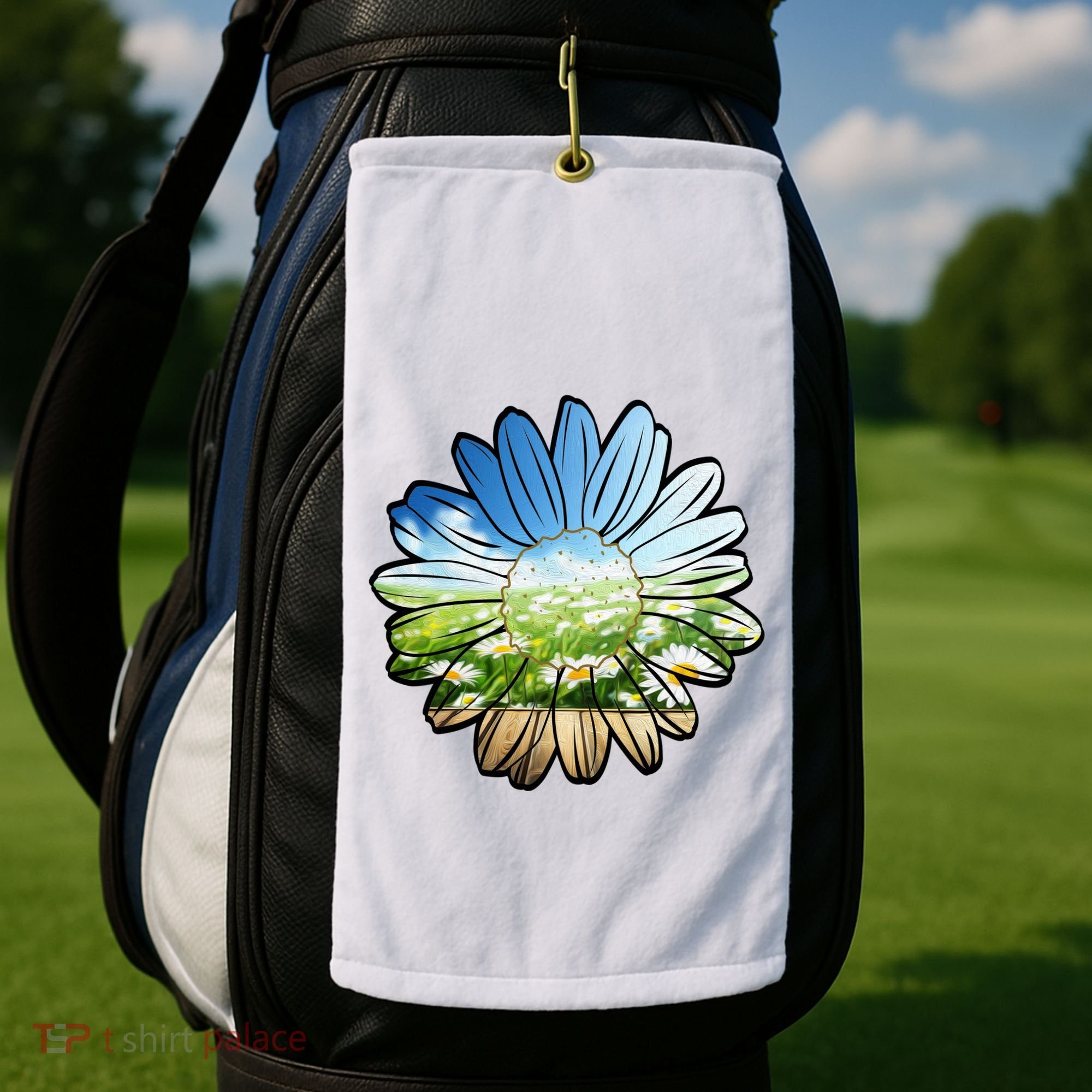 Summer Daisy Field Golf Towel