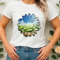 Summer Daisy Field Women's T-Shirt thumb 2