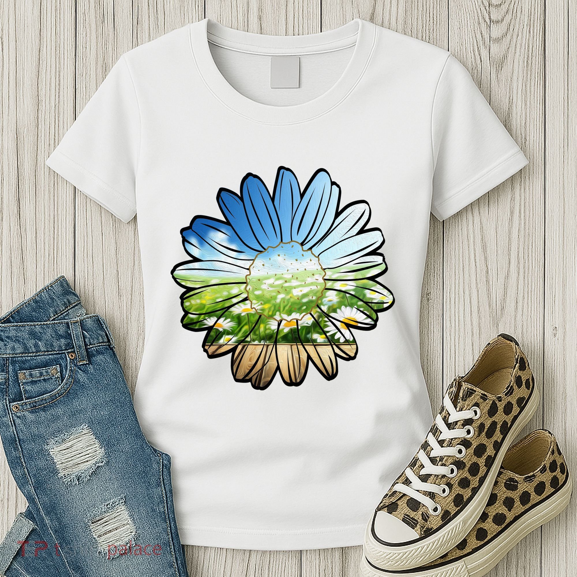 Summer Daisy Field Women's T-Shirt