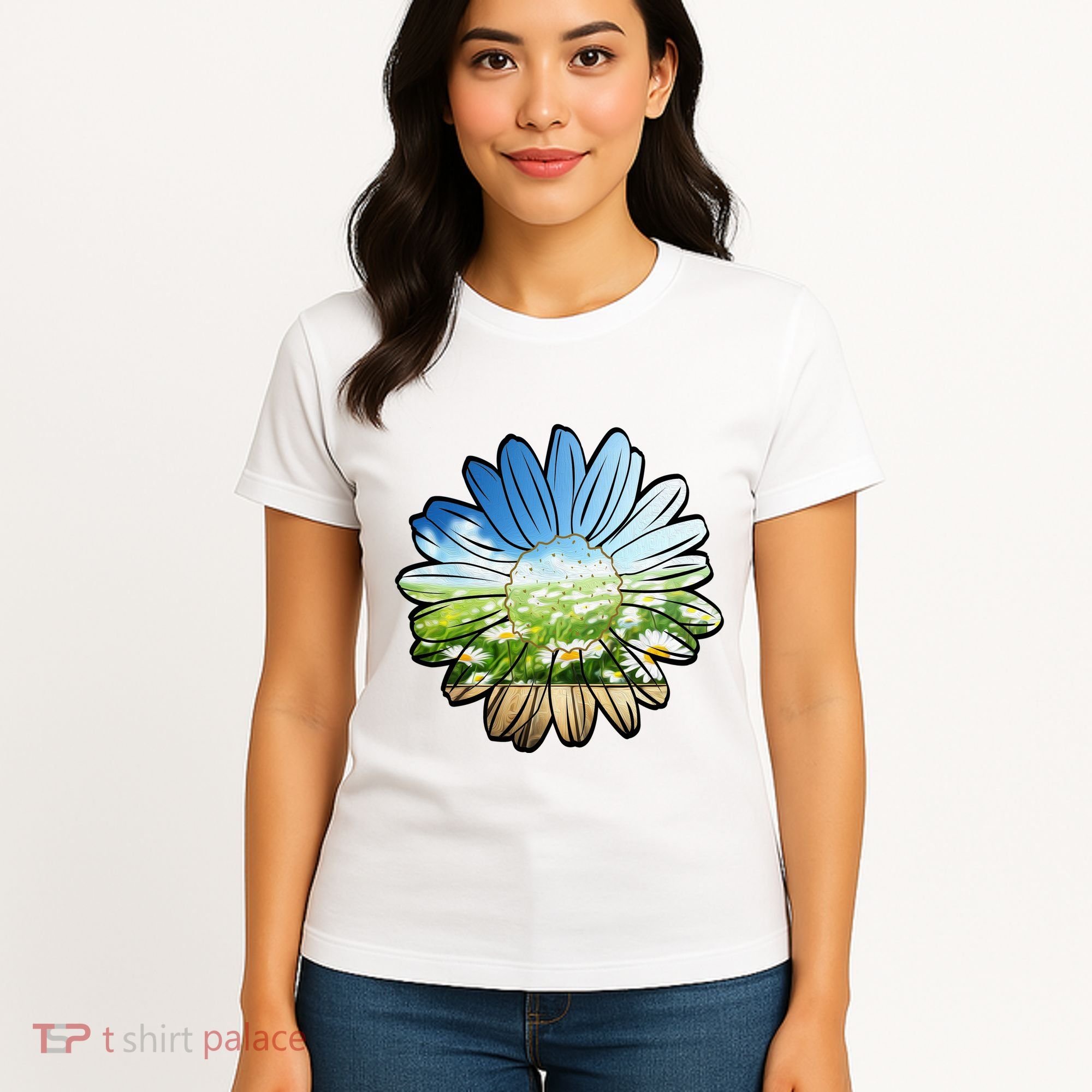 Summer Daisy Field Women's T-Shirt